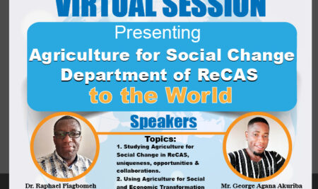 Agriculture for Social Change Department of ReCAS to World